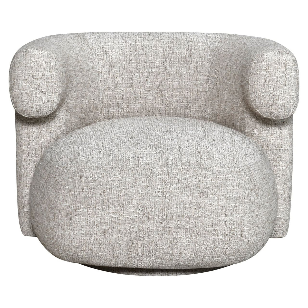 Lounge stoel Talley in cream tweed, modern design, comfortabele zit.