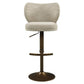 Moderne barstoel Amely met natuurlijke stoffen bekleding en draaifunctie.