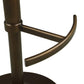Moderne barstoel Amely met zachte stoffen bekleding en draaifunctie.