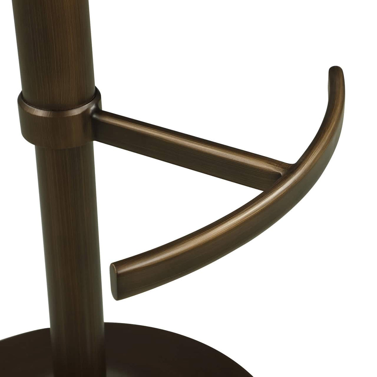 Moderne barstoel Amely met zachte stoffen bekleding en draaifunctie.