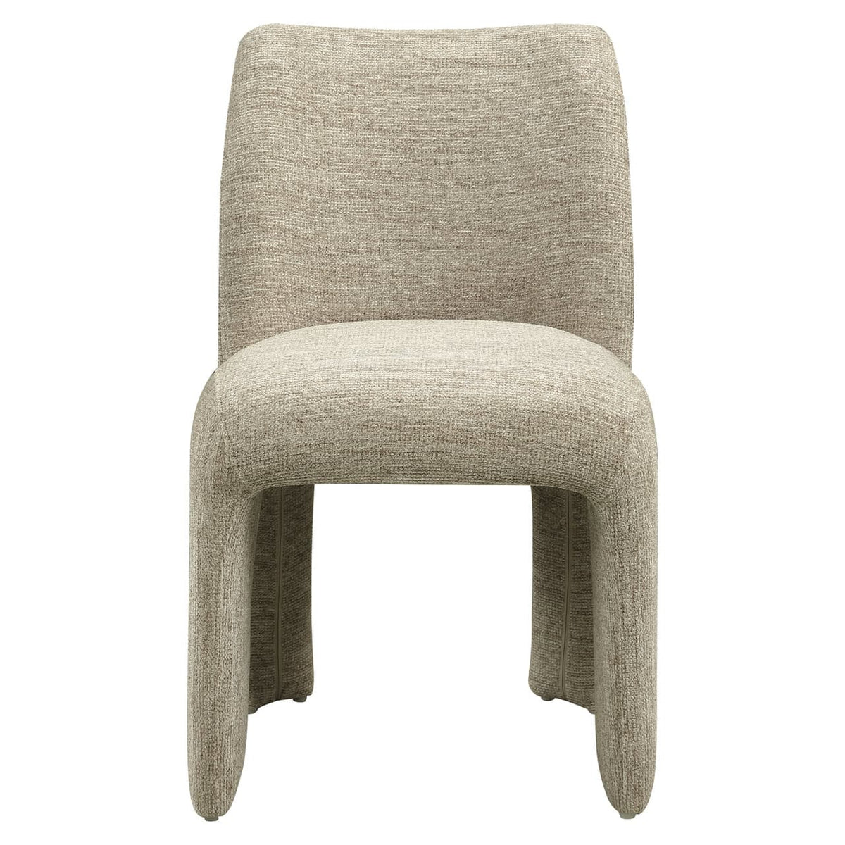Eetkamerstoel Maya in naturel softweave, modern design, comfortabel en stijlvol.