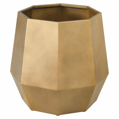Bronzen plantenbak Axis in medium formaat voor interieur en tuin.