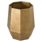 Gouden plantenbak Axis in bronzen afwerking, grote maat, modern design.