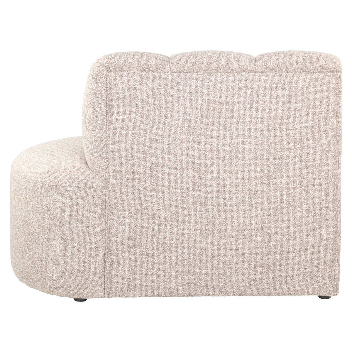 Landmark eetkamerbank, volledig gestoffeerd, beige kleur, modern design.