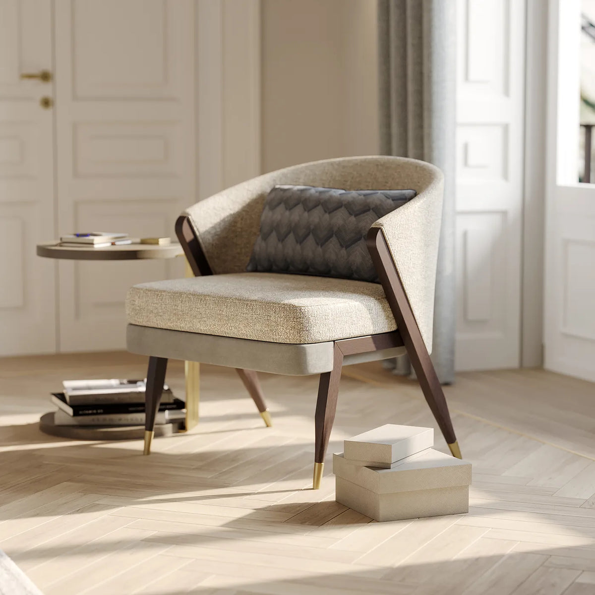 Trier asztali lámpa – enteriőr (The Carmel Bedroom)