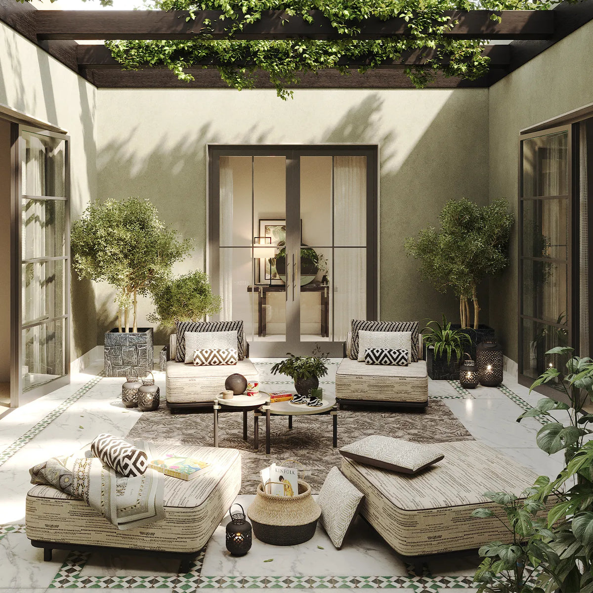 Saint-tropez kültéri kanapé – enteriőr (At Home Outdoors In Austin)