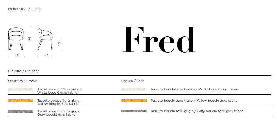 Fred kárpitozott karosszék