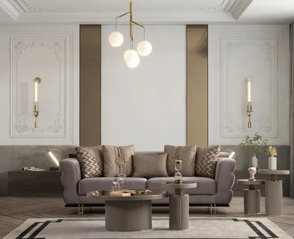 ARMADA Kanapé 3 személyes - Mokka Gold