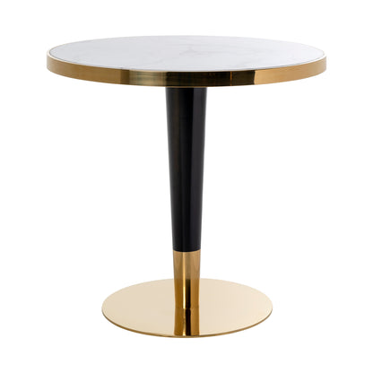Osteria Bisztróasztal – fekete/fehér, 80 cm