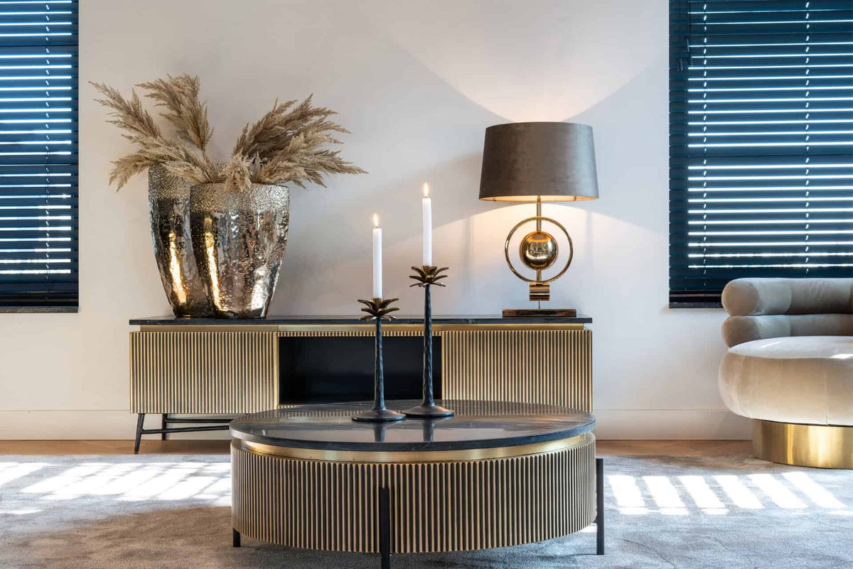 Ironville Dohányzóasztal – arany, 90 cm