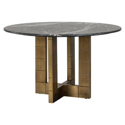 Collada Étkezőasztal – fekete/arany, 130 cm