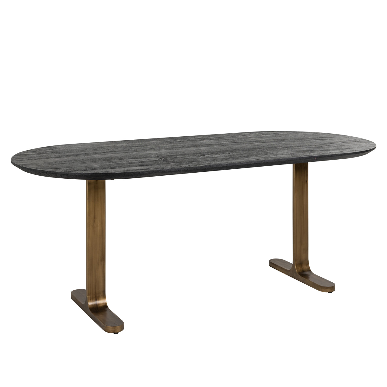 Revelin Étkezőasztal – fekete/arany, 200 cm