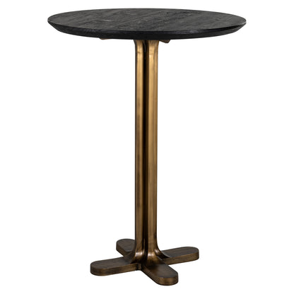 Revelin Bárasztal – fekete/arany, 81 cm
