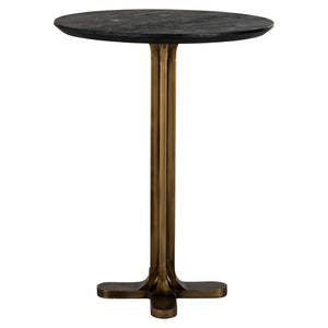 Revelin Bárasztal – fekete/arany, 81 cm