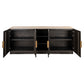 Claremont Tálalószekrény – barna, 4 ajtó, 2 polc