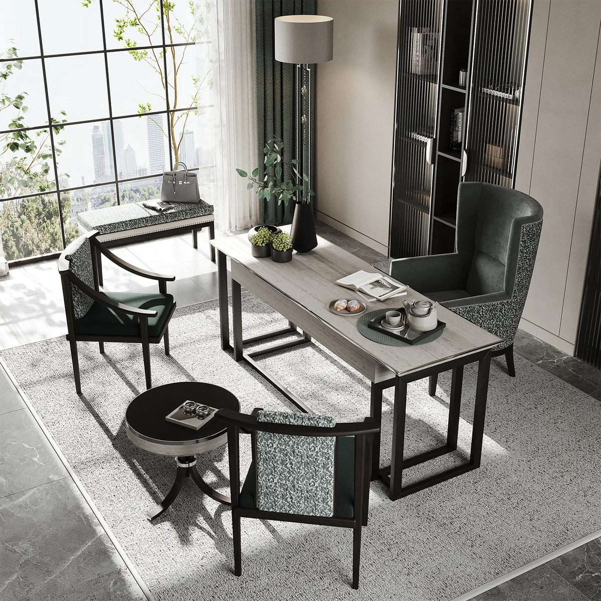 Corfu asztali lámpa – enteriőr (Sleek Pieces For Inspiring Offices)