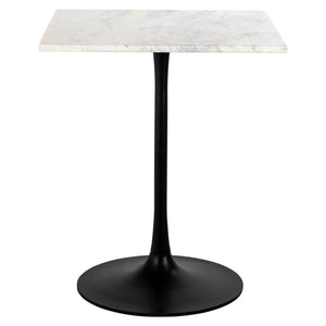Carlten Bisztróasztal – fekete/fehér, 65×65 cm