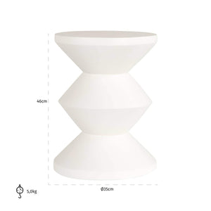 Bloomstone Lerakóasztal – fehér, 35 cm