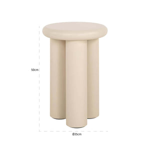 Elbaz Lerakóasztal – bézs, 35 cm