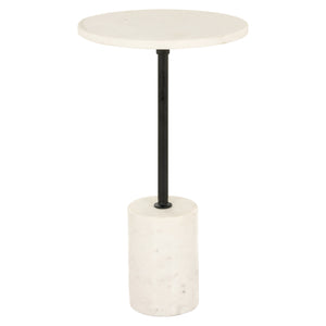 Misty Lerakóasztal – fekete/fehér, 30 cm