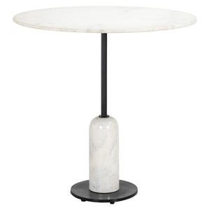 Jagger Étkezőasztal – fekete/fehér, 76 cm