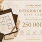 Interior Design Gift Card
