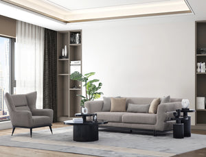 ARMADA Kanapé 3 személyes - Brown Silver