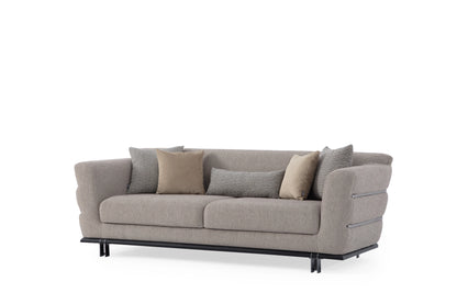 ARMADA Kanapé 3 személyes - Brown Silver