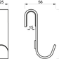 Loop Hook Akasztó zuhanykabinhoz
