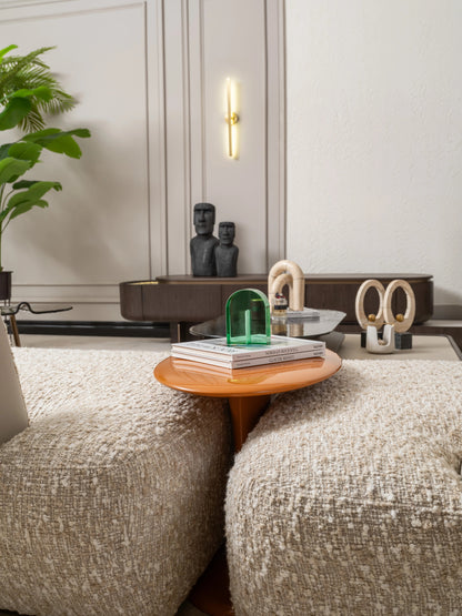 NOBU Lerakóasztal Ellipszis alakú