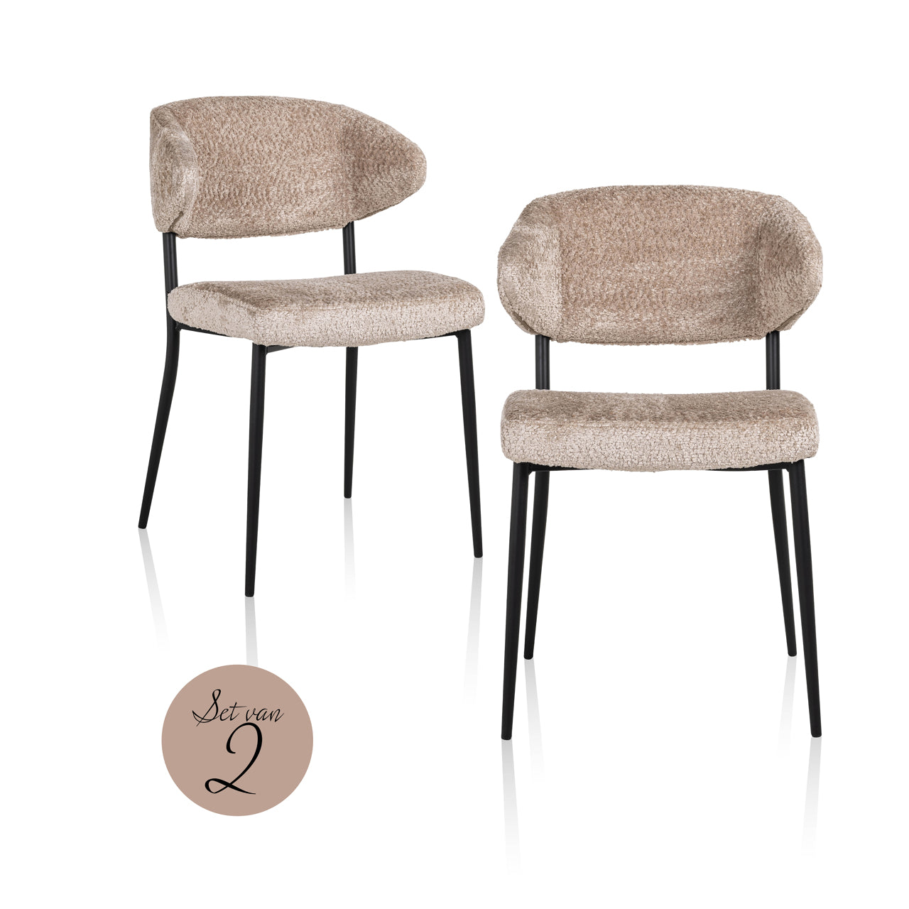 Bea Étkezőszék szett – natúr, 2 db