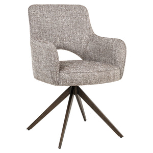 Ginerva Étkezőszék – földszín tweed, forgó