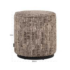 Lexie Puff – barna labirintus mintás, 45 cm