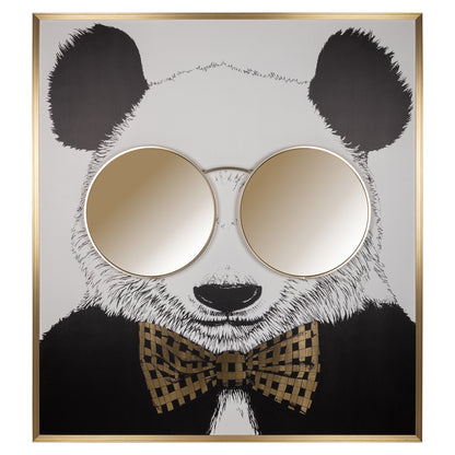 Panda Falikép – fekete/arany
