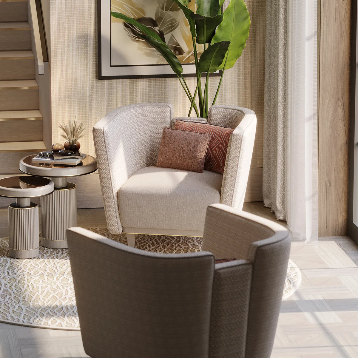 Hamptons kisasztal – enteriőr (A Quiet Corner Lobby)