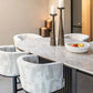 Moan Gyertyatartó – szálcsiszolt arany, kicsi