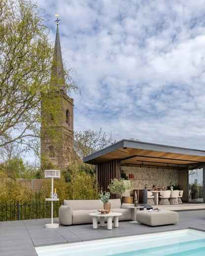 Lunar Kültéri állólámpa – világos bézs